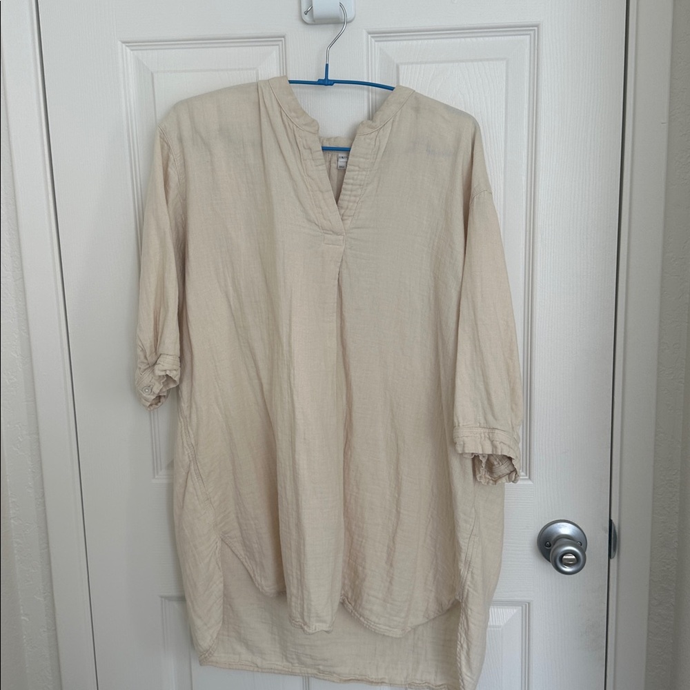 Beige Tunic Top